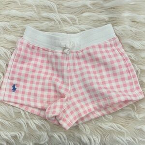Ralph Lauren Pink and White Gingham Shorts